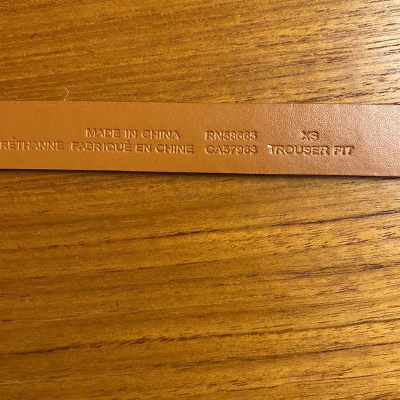 2/$30 Women black leather belt from Nordstrom Halogen, XS - Picture 6 of 8